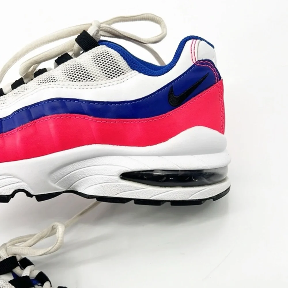 Nike Air Max 95 Gs Solar Shoes Size 3.5 red Blue White